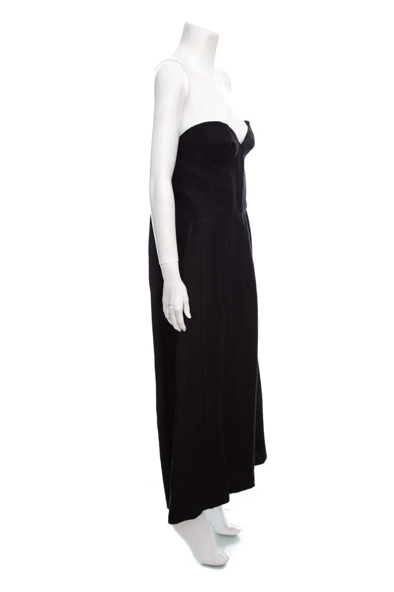 Martin Grant Black Strapless Corset Style Top Dress SZ 38 NWT