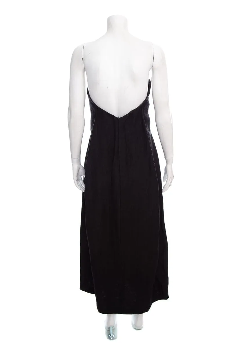 Martin Grant Black Strapless Corset Style Top Dress SZ 38 NWT