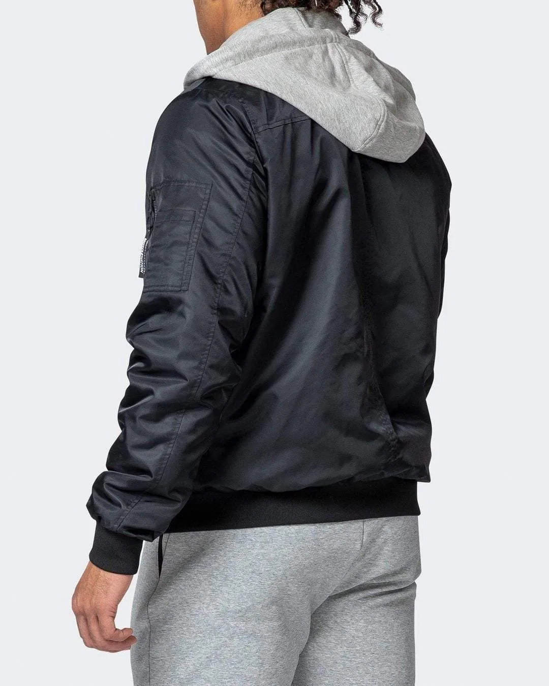 Mens Bomber Jacket - Black