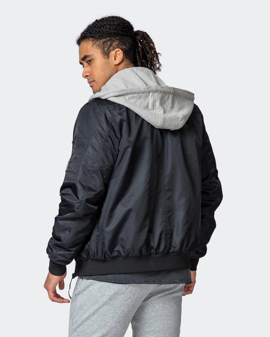 Mens Bomber Jacket - Black