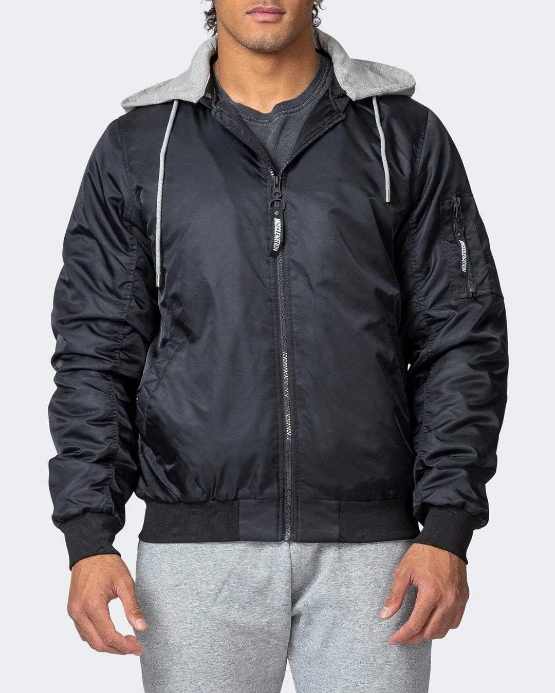 Mens Bomber Jacket - Black