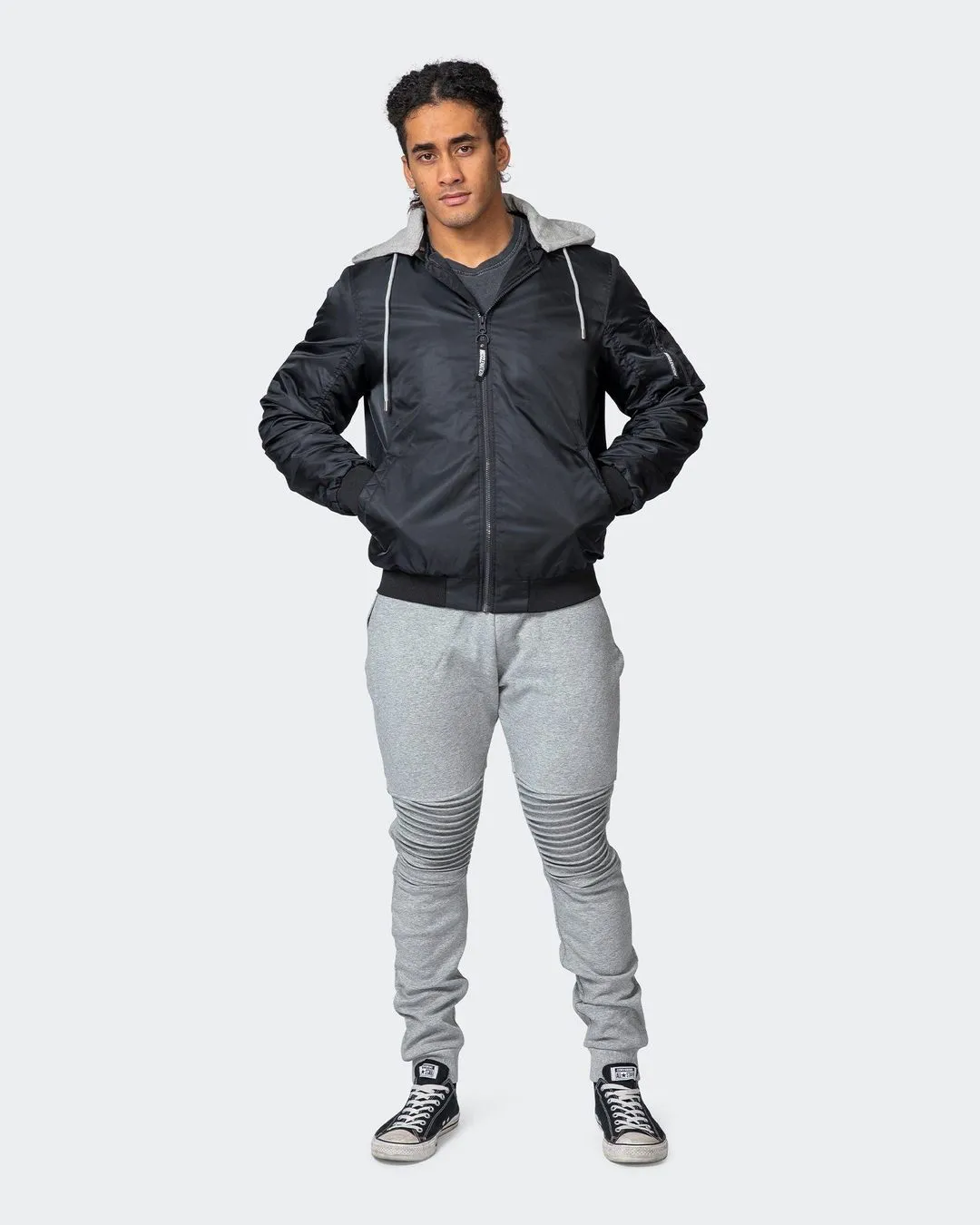 Mens Bomber Jacket - Black