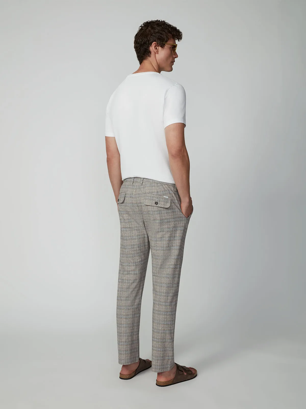 Men's Pleated Drawstring Pant