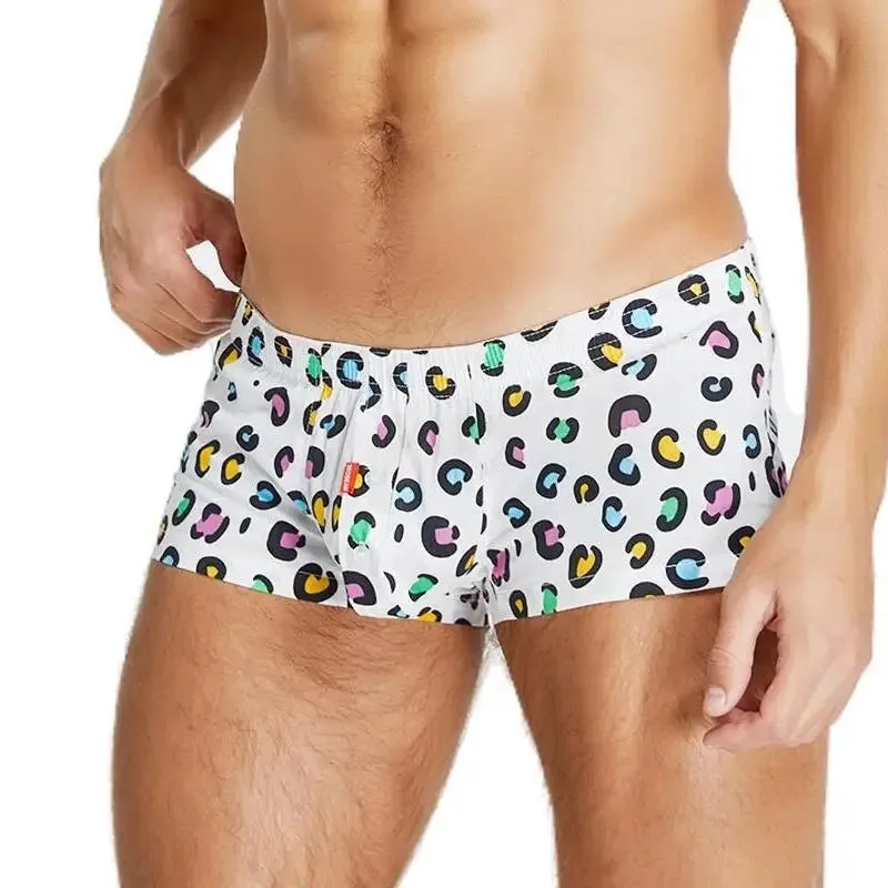 Men's Underwear Boxers Cotton Underpants High Quality Male Panties Boxer Shorts Plaid Point Comfortable Lounge Loose Underwears