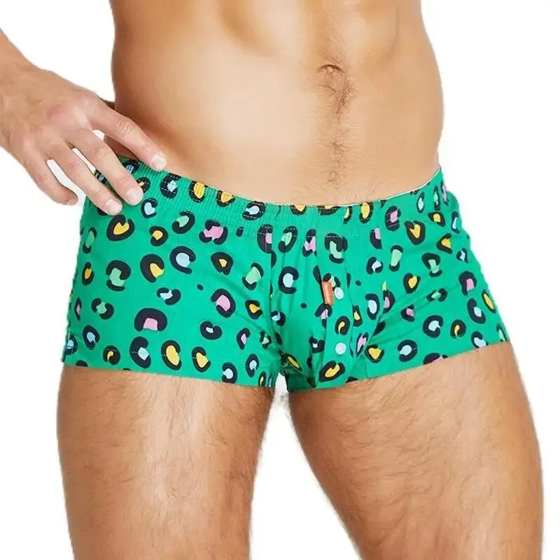 Men's Underwear Boxers Cotton Underpants High Quality Male Panties Boxer Shorts Plaid Point Comfortable Lounge Loose Underwears
