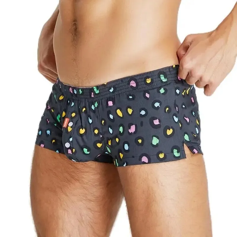 Men's Underwear Boxers Cotton Underpants High Quality Male Panties Boxer Shorts Plaid Point Comfortable Lounge Loose Underwears