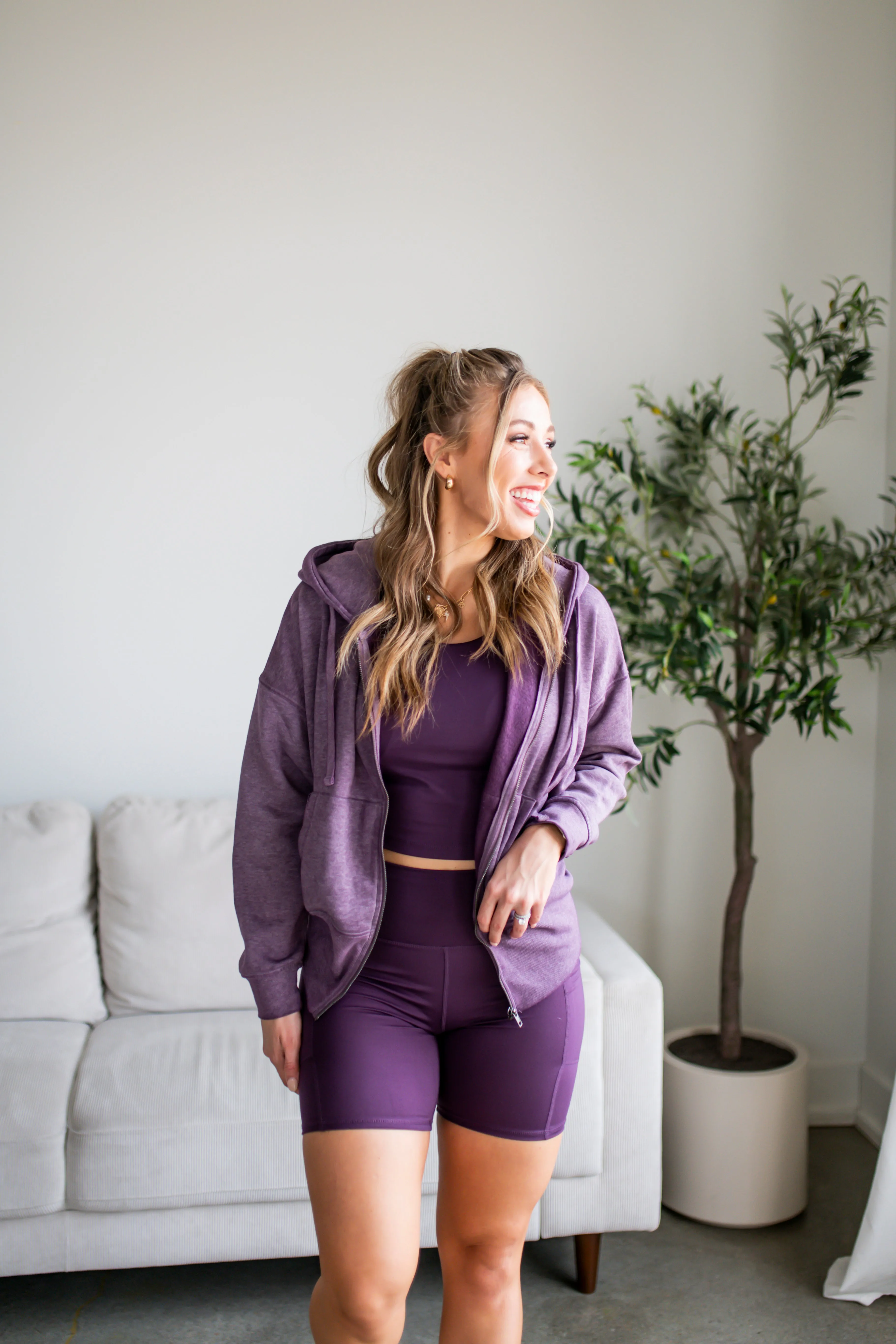 Merlot Venice Cloud Sculpt Biker Shorts