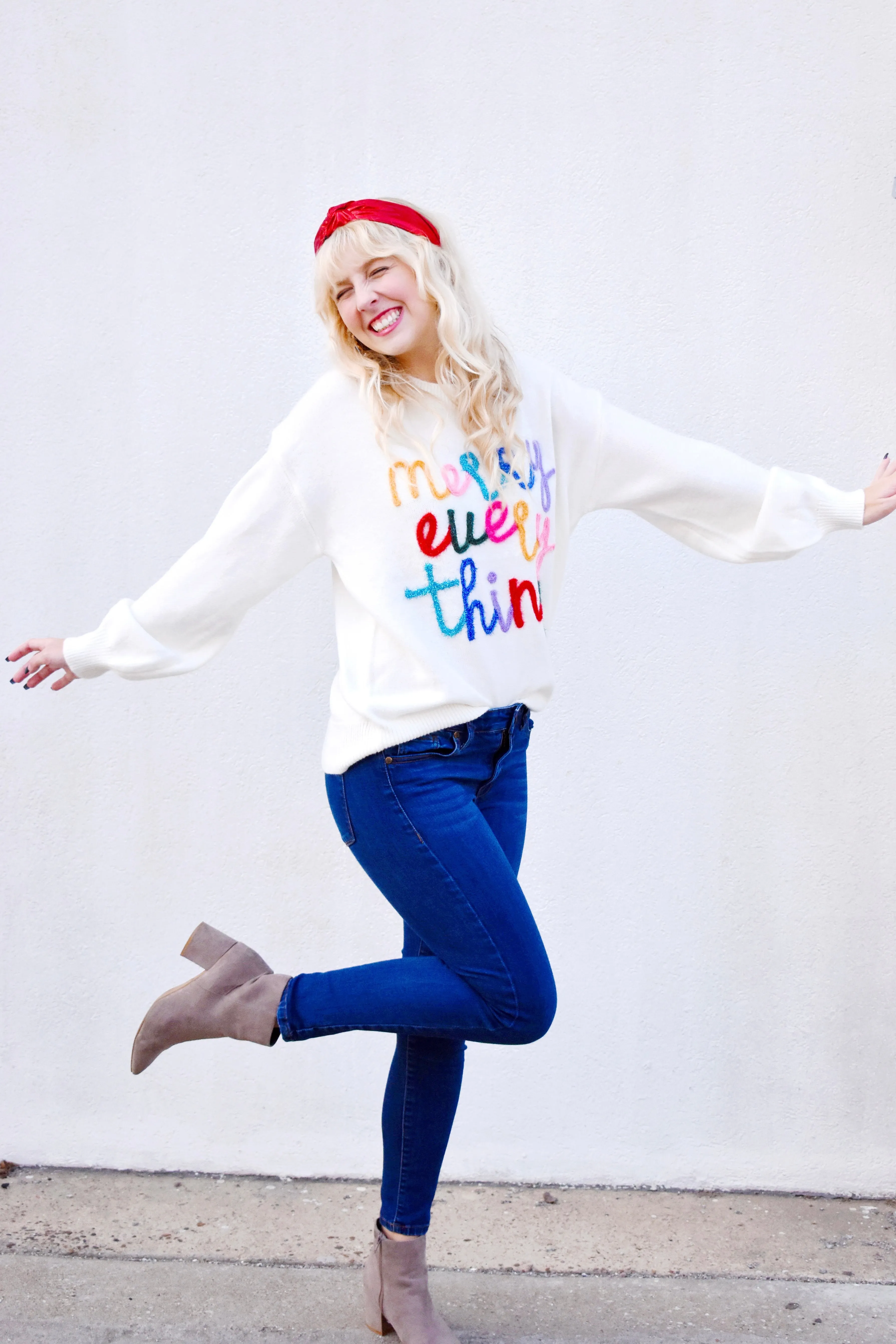 Merry Everything Tinsel Sweater