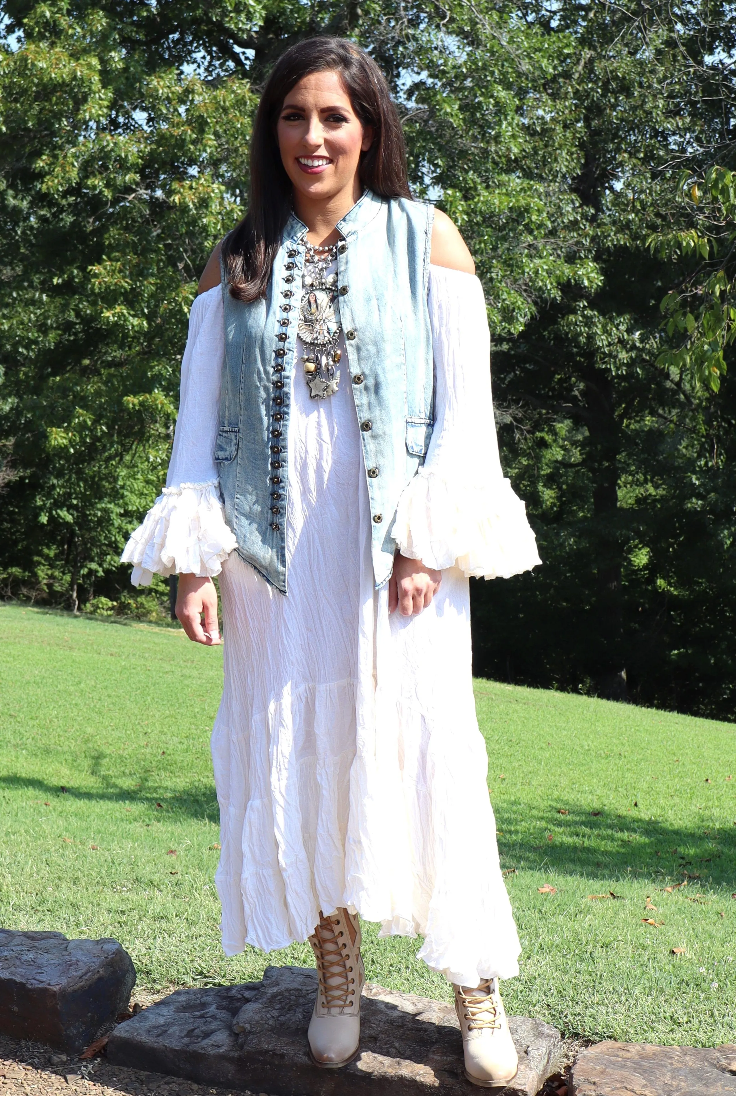 Mesmerized Vest - Chambray