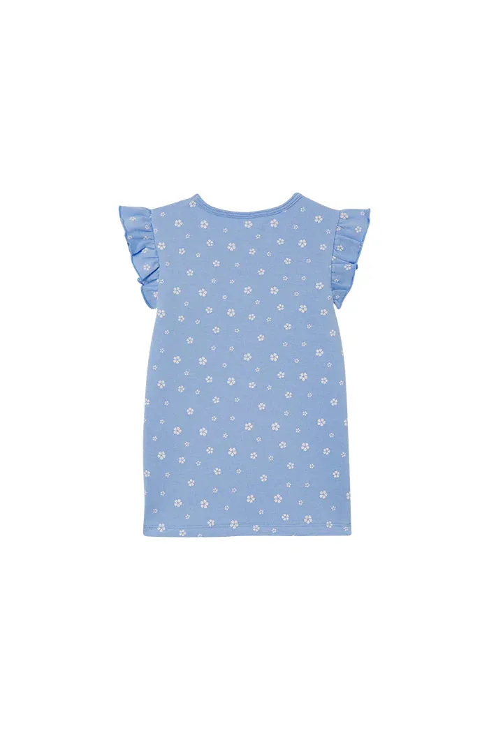 Milky | Cornflower Frill Tee | Sizes 8-12