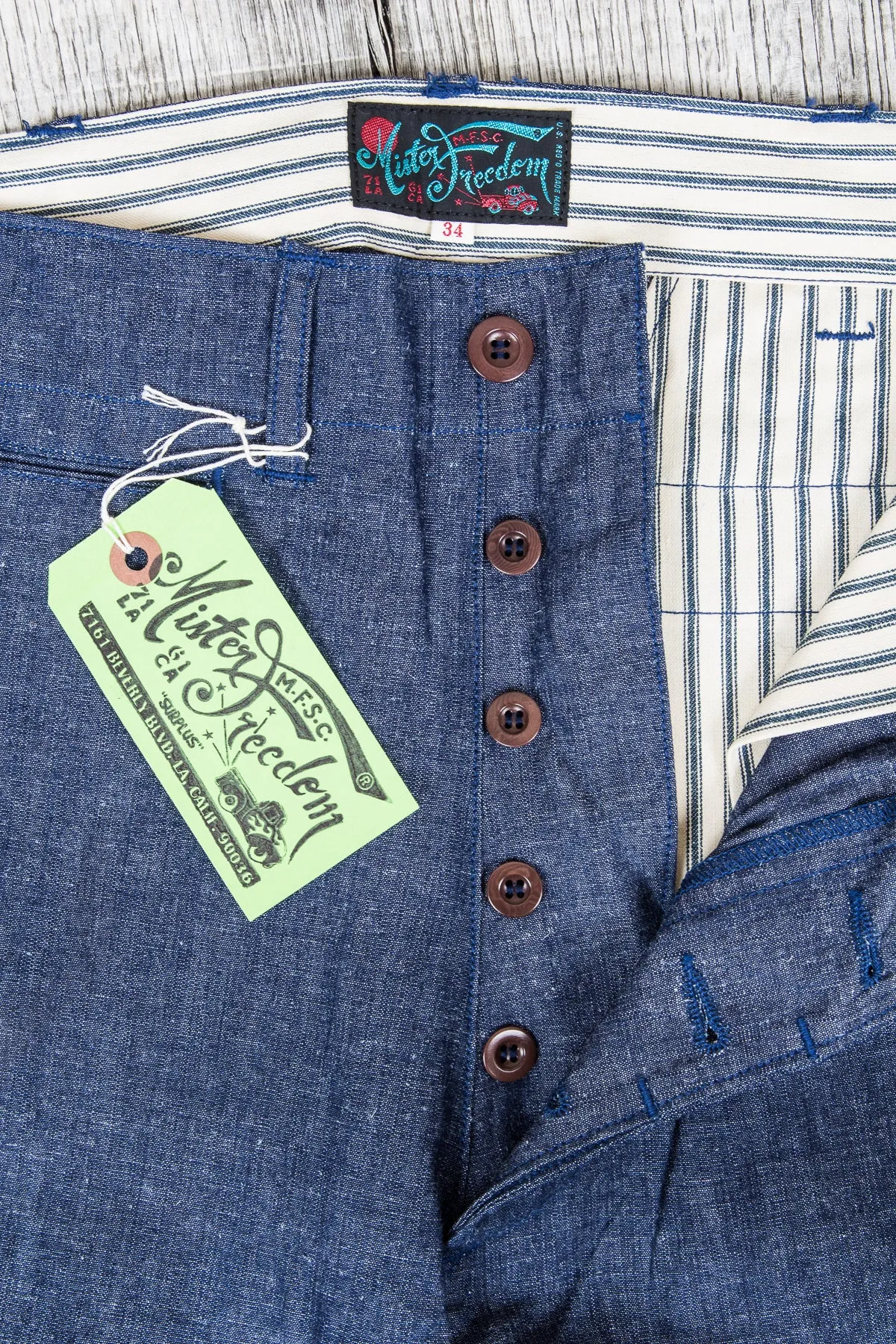 Mister Freedom Naval Chambray Chinos