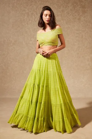 Miyu Off Shoulder Blouse And Skirt
