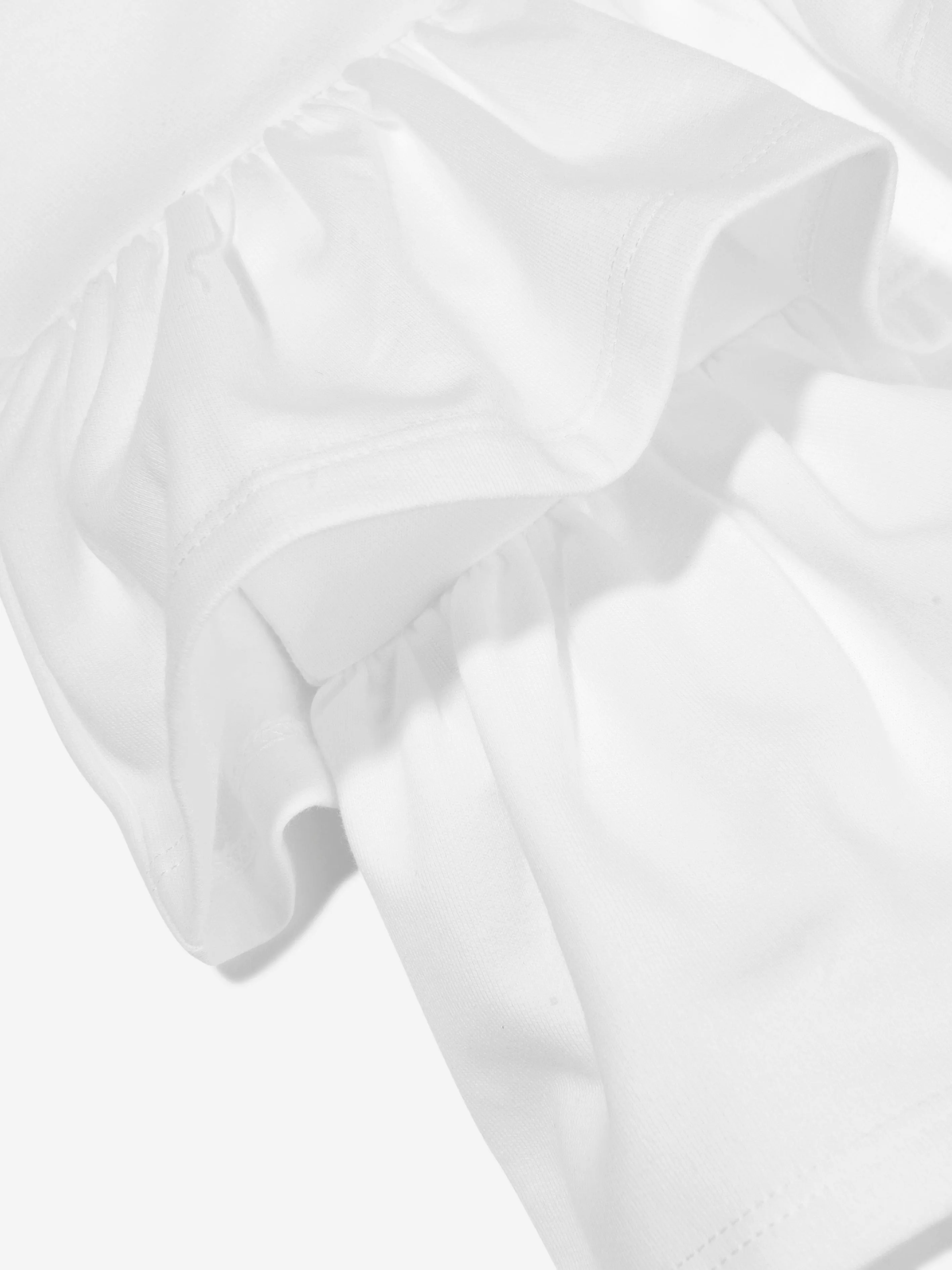 Moschino Girls Ruffle Skirt in White
