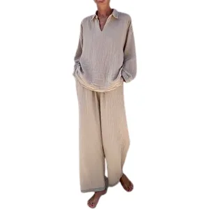 Muslin Pants, Taupe