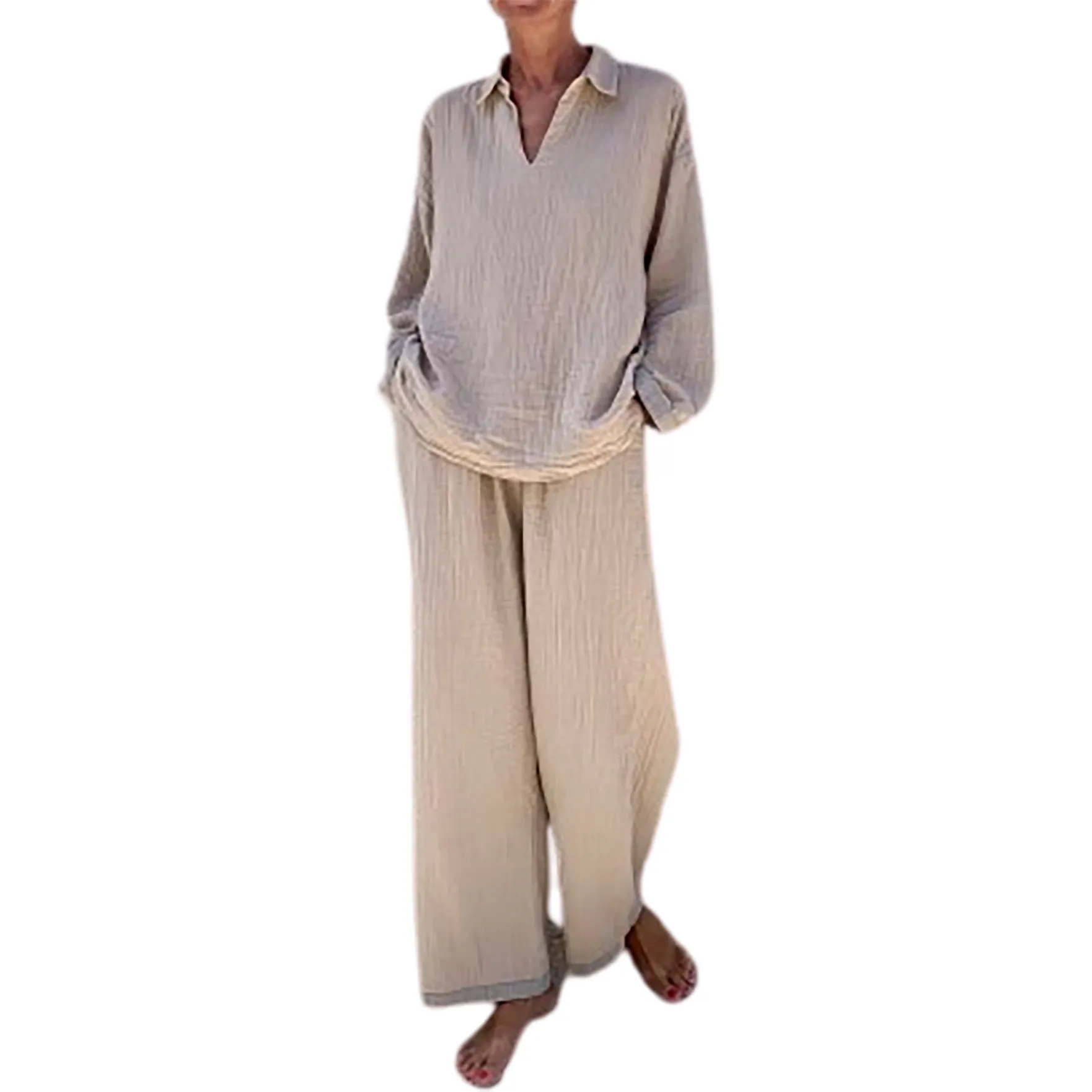 Muslin Pants, Taupe