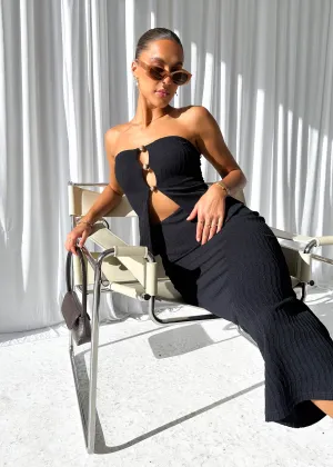 Naelah Midi Skirt - Black