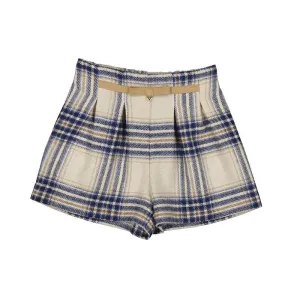 Navy Plaid Shorts 4.214