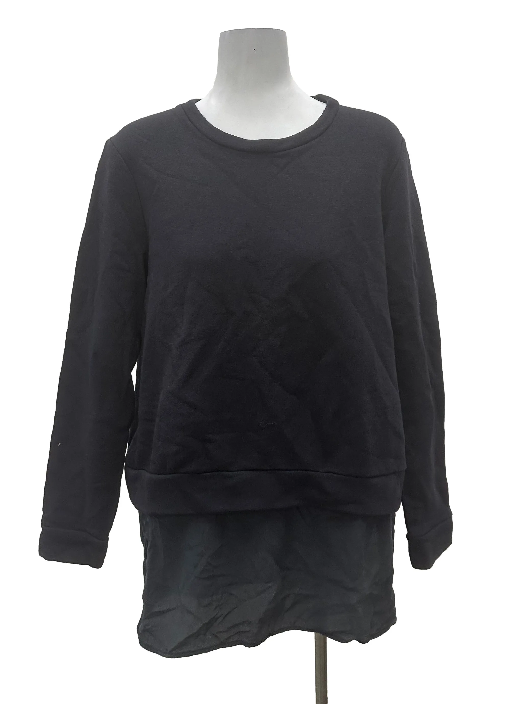 Navy Sleeve Top