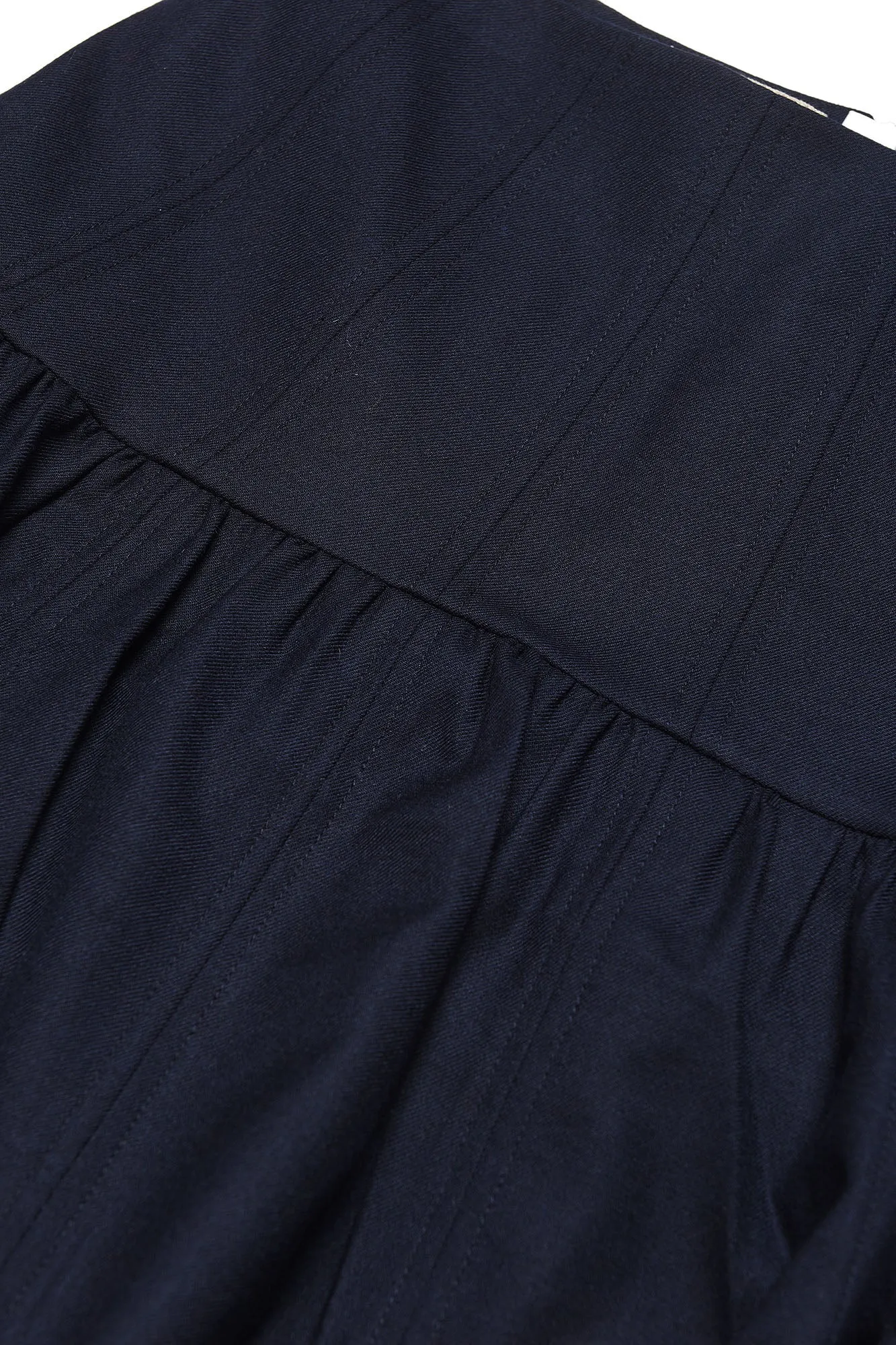 Navy tiered skirt by Marni