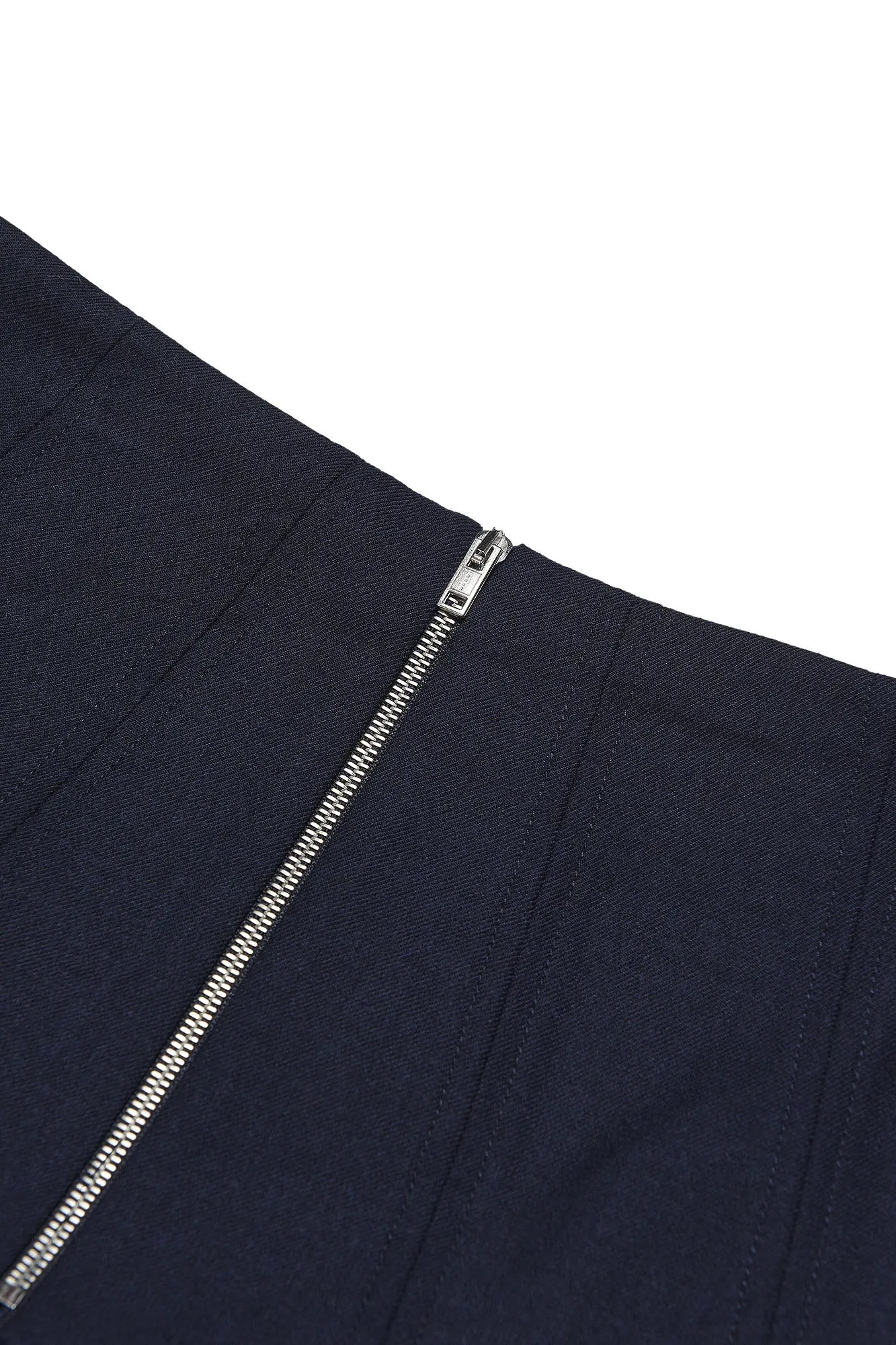 Navy tiered skirt by Marni
