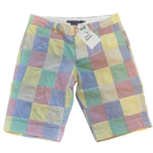 NEW Polo Ralph Lauren Womens Seersucker Shorts! Size 8 Colorful Patchwork Plaid