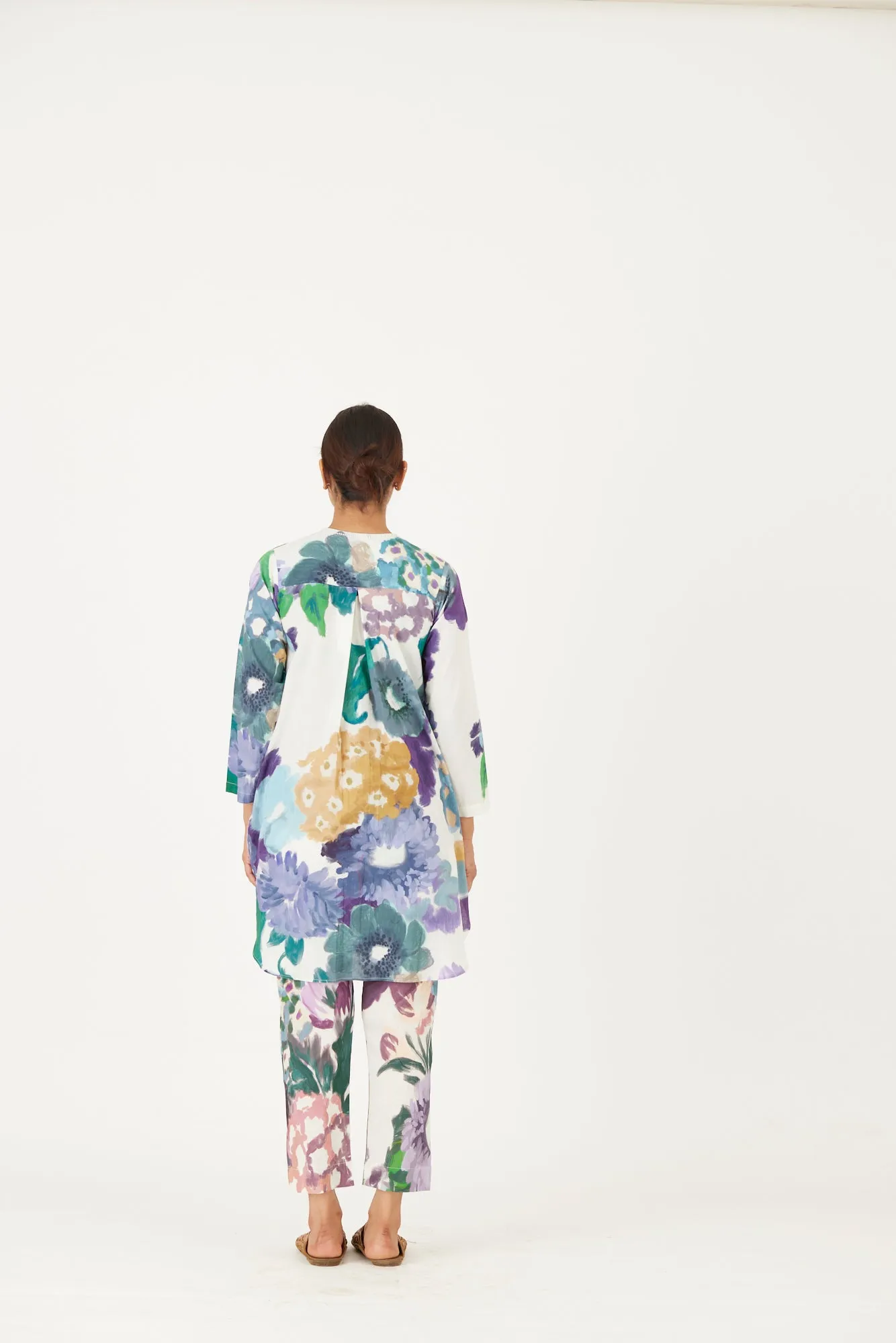 New Season Fall 24/Summer 25-Coord Set-Cotton-Mara Multi Color-YAMLS14-Fashion Edit Yam