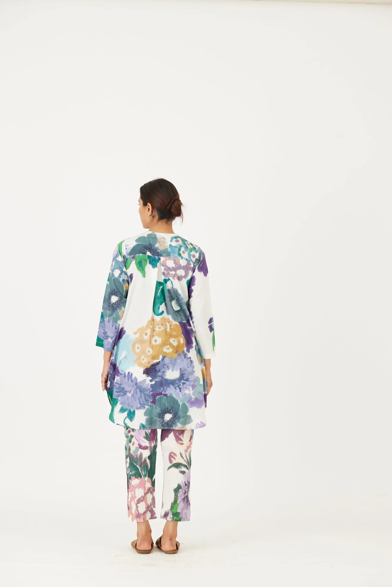 New Season Fall 24/Summer 25-Coord Set-Cotton-Mara Multi Color-YAMLS14-Fashion Edit Yam