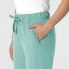 Nova 5232 Stovepipe High-Low Hem Scrub Pants Turquoise