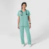 Nova 5232 Stovepipe High-Low Hem Scrub Pants Turquoise