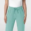 Nova 5232 Stovepipe High-Low Hem Scrub Pants Turquoise