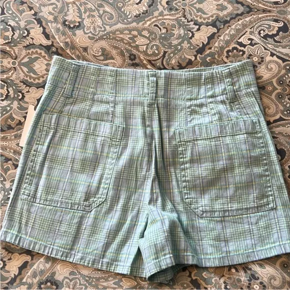 NWT Anthropologie Maeve Plaid Colette Shorts