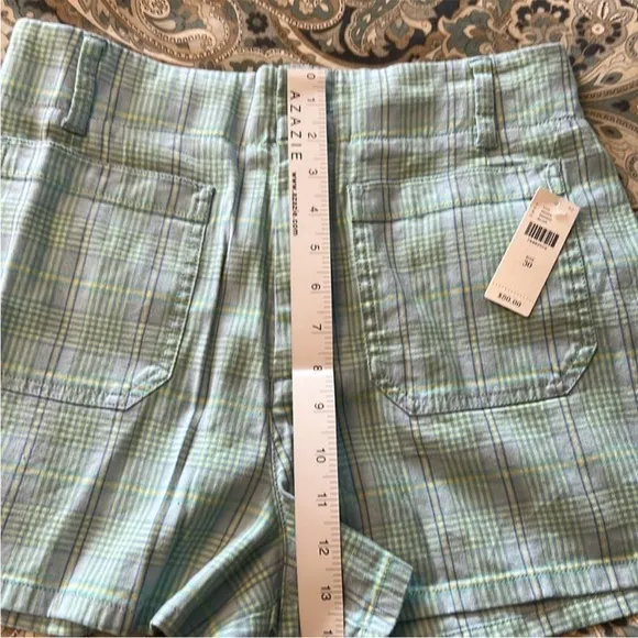 NWT Anthropologie Maeve Plaid Colette Shorts
