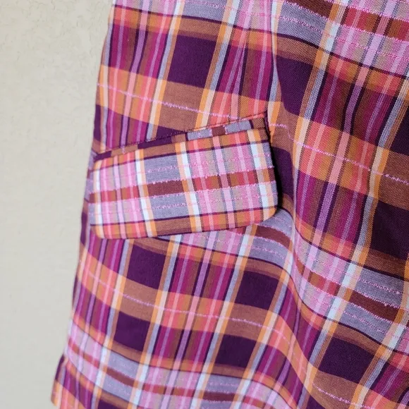 NWT Anthropologie Maeve Plaid Skort/Shorts, Size 12