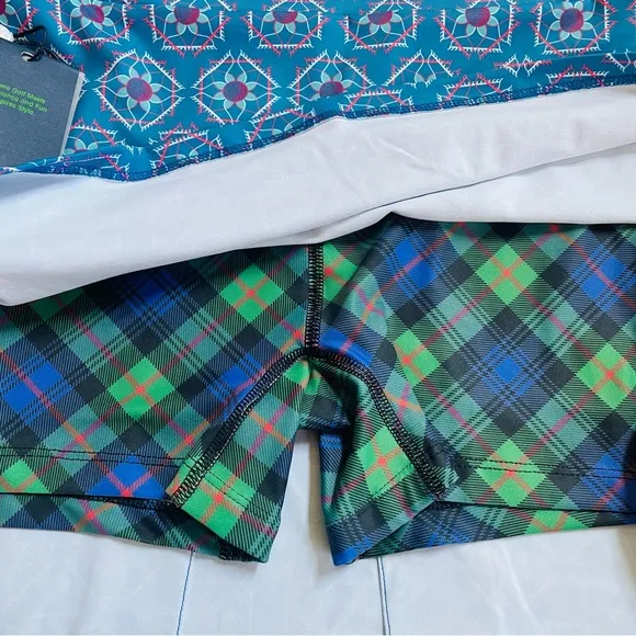 NWT William Murray Golf Sandy Tiles Louise Skirt Skort Small Tennis Pickleball