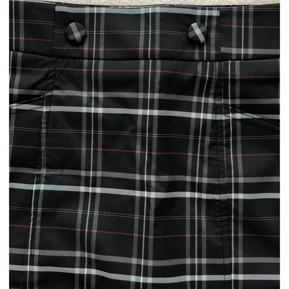 Oakley Plaid Palm Golf Skort - Size 4