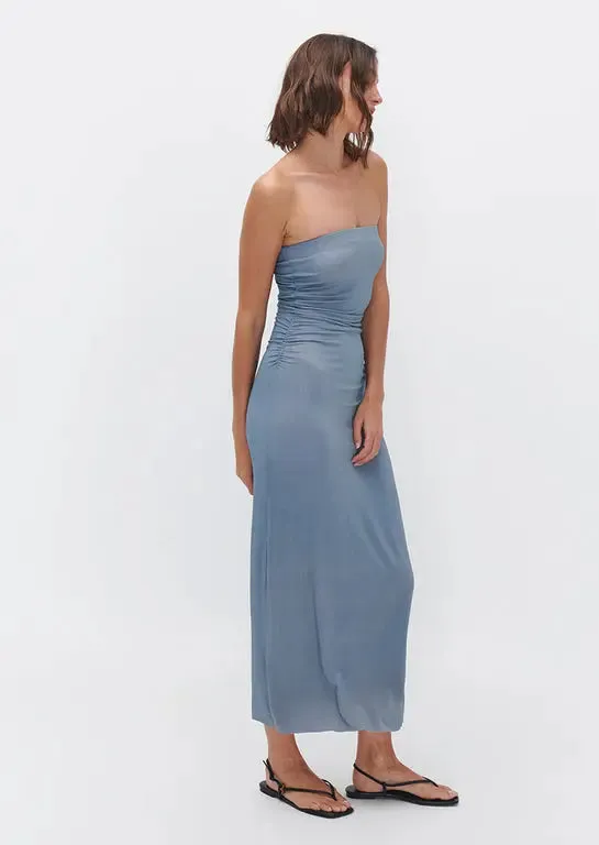 Odessa Dress in Sidewalk Grey