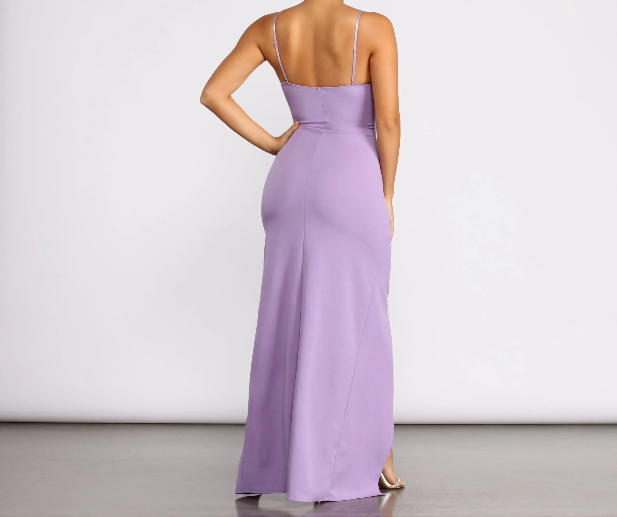 Olena Wrap Stylish Skirt Crepe Dress