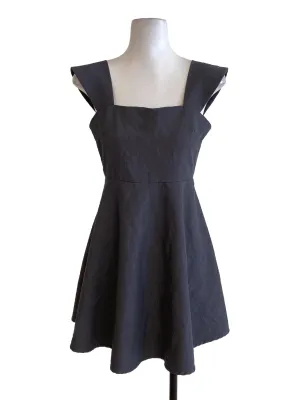 Olive Green Strapless Slit Dress LB