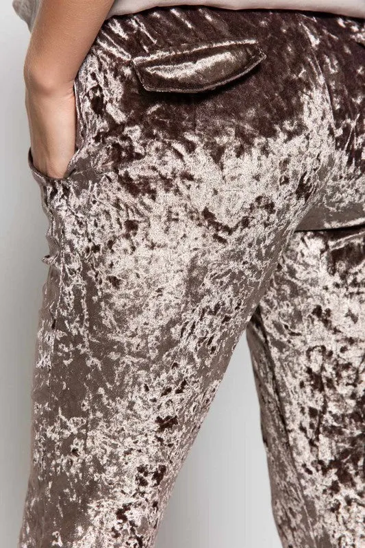 OLIVIA VELVET PANTS MOCHA