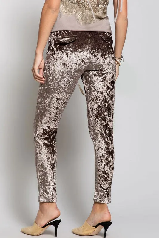 OLIVIA VELVET PANTS MOCHA