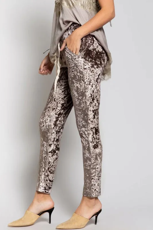OLIVIA VELVET PANTS MOCHA