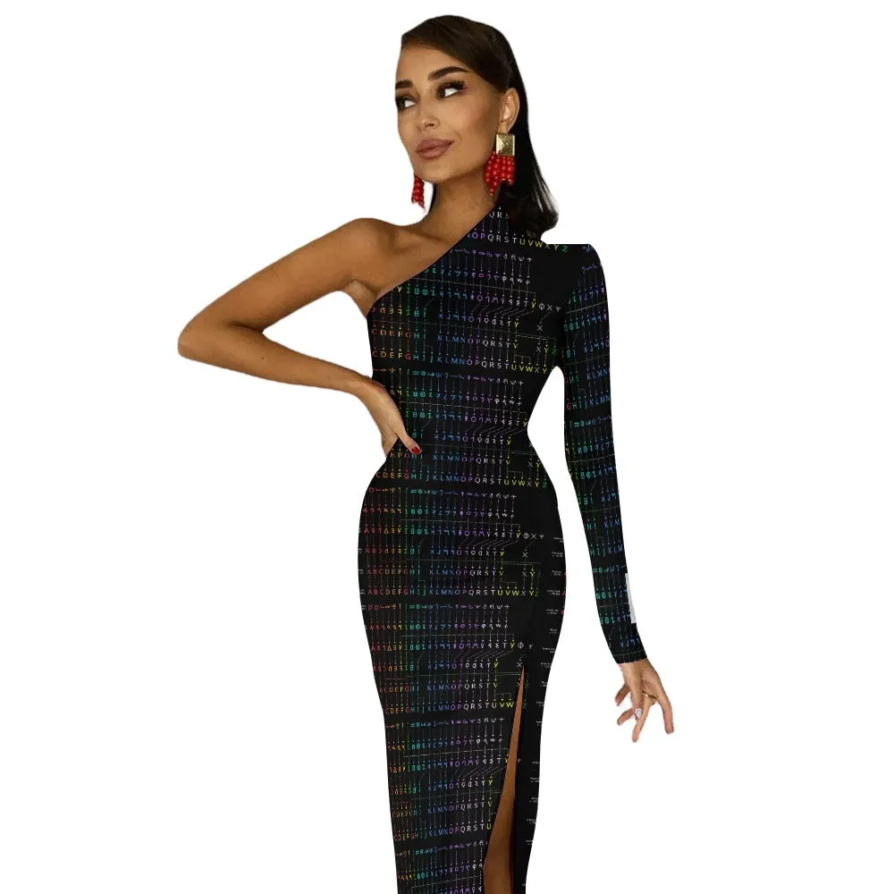 OPM History Half Sleeve Slit Dress