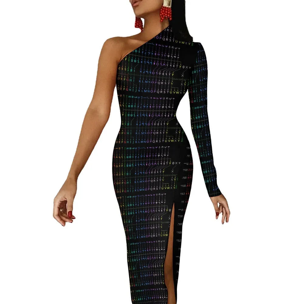 OPM History Half Sleeve Slit Dress