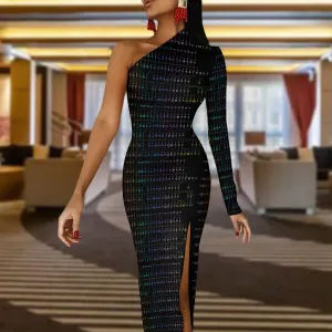 OPM History Half Sleeve Slit Dress