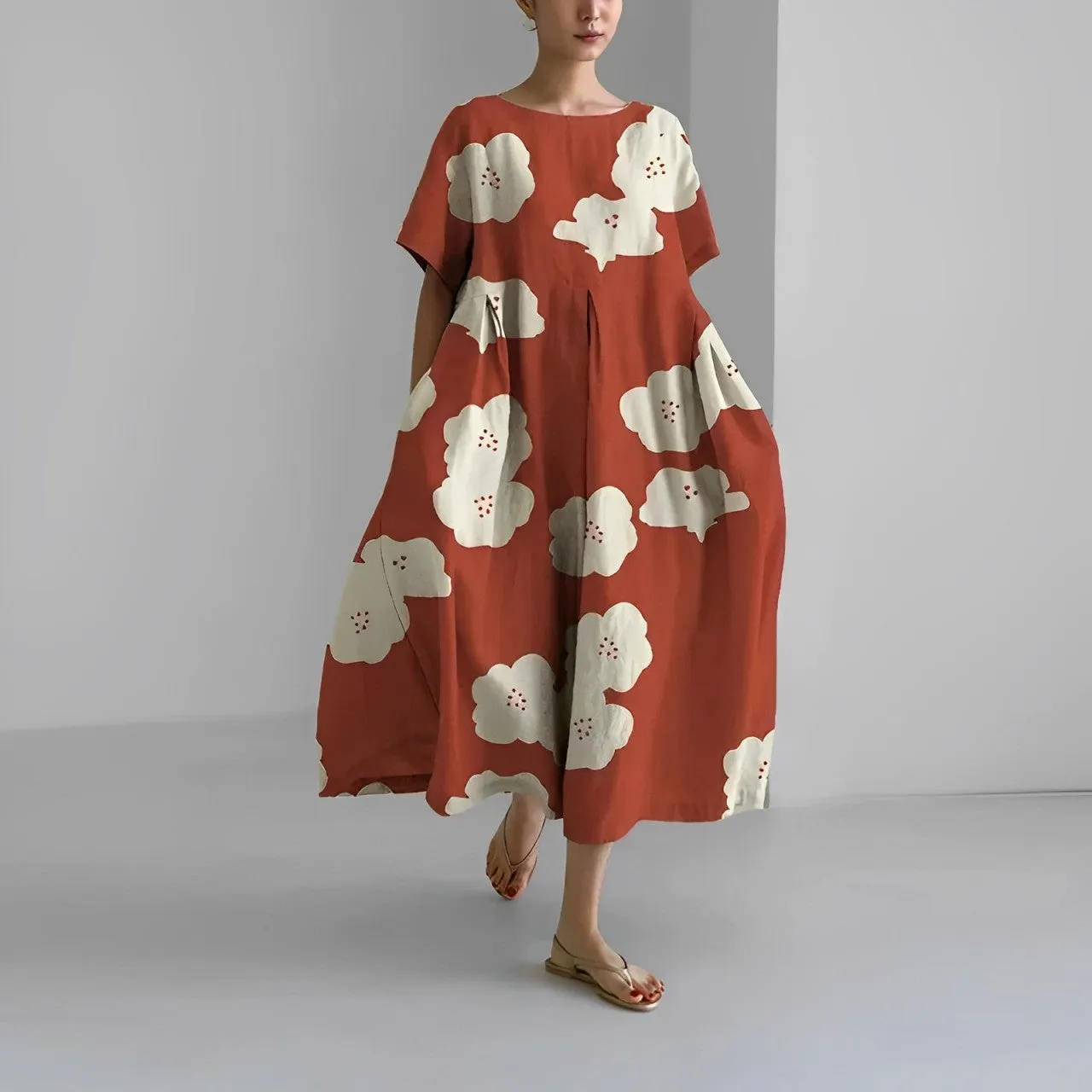 Palmyra - Relaxed Bohemian Style Woman's Loose Dress
