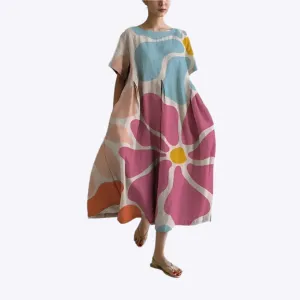 Palmyra - Relaxed Bohemian Style Woman's Loose Dress