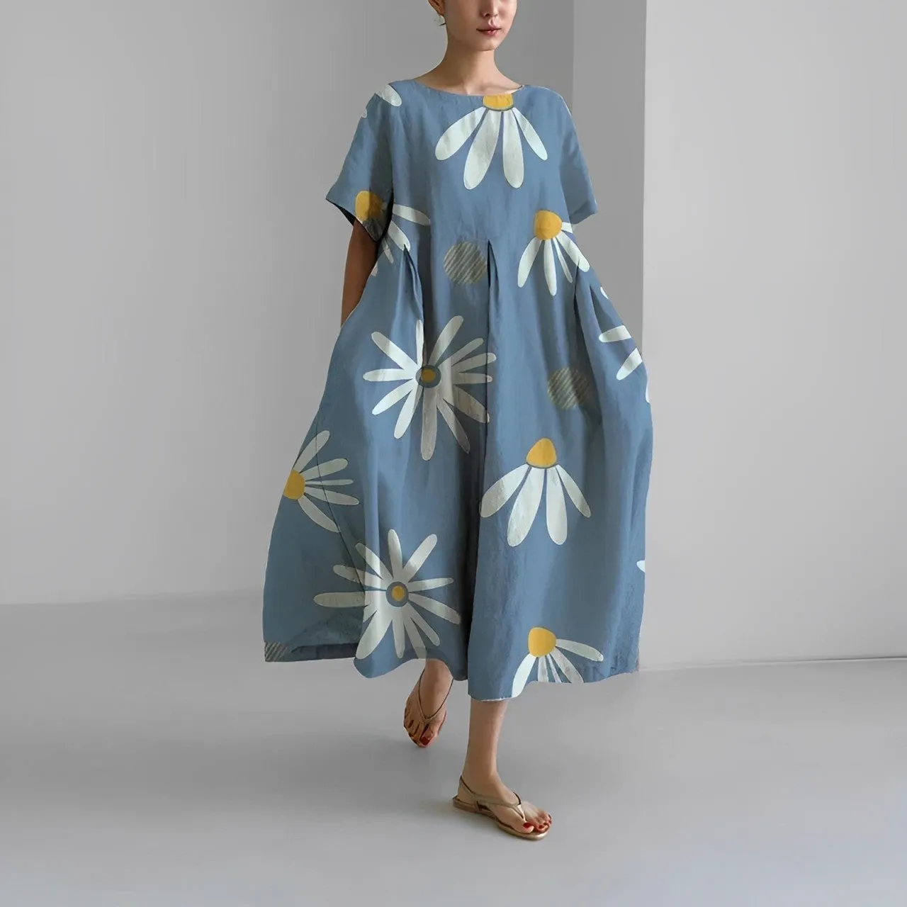 Palmyra - Relaxed Bohemian Style Woman's Loose Dress