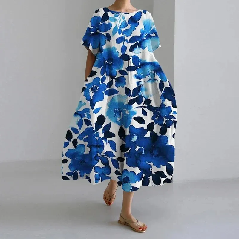 Palmyra - Relaxed Bohemian Style Woman's Loose Dress