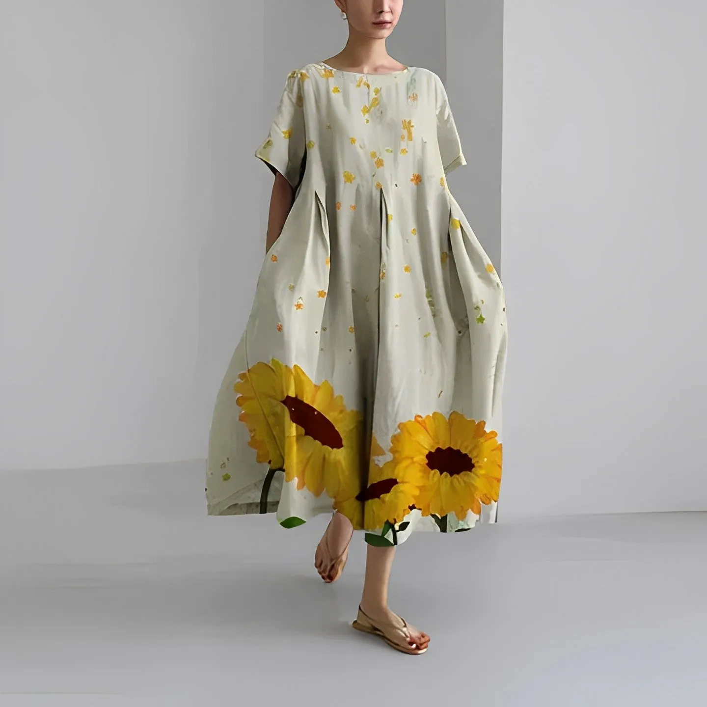 Palmyra - Relaxed Bohemian Style Woman's Loose Dress