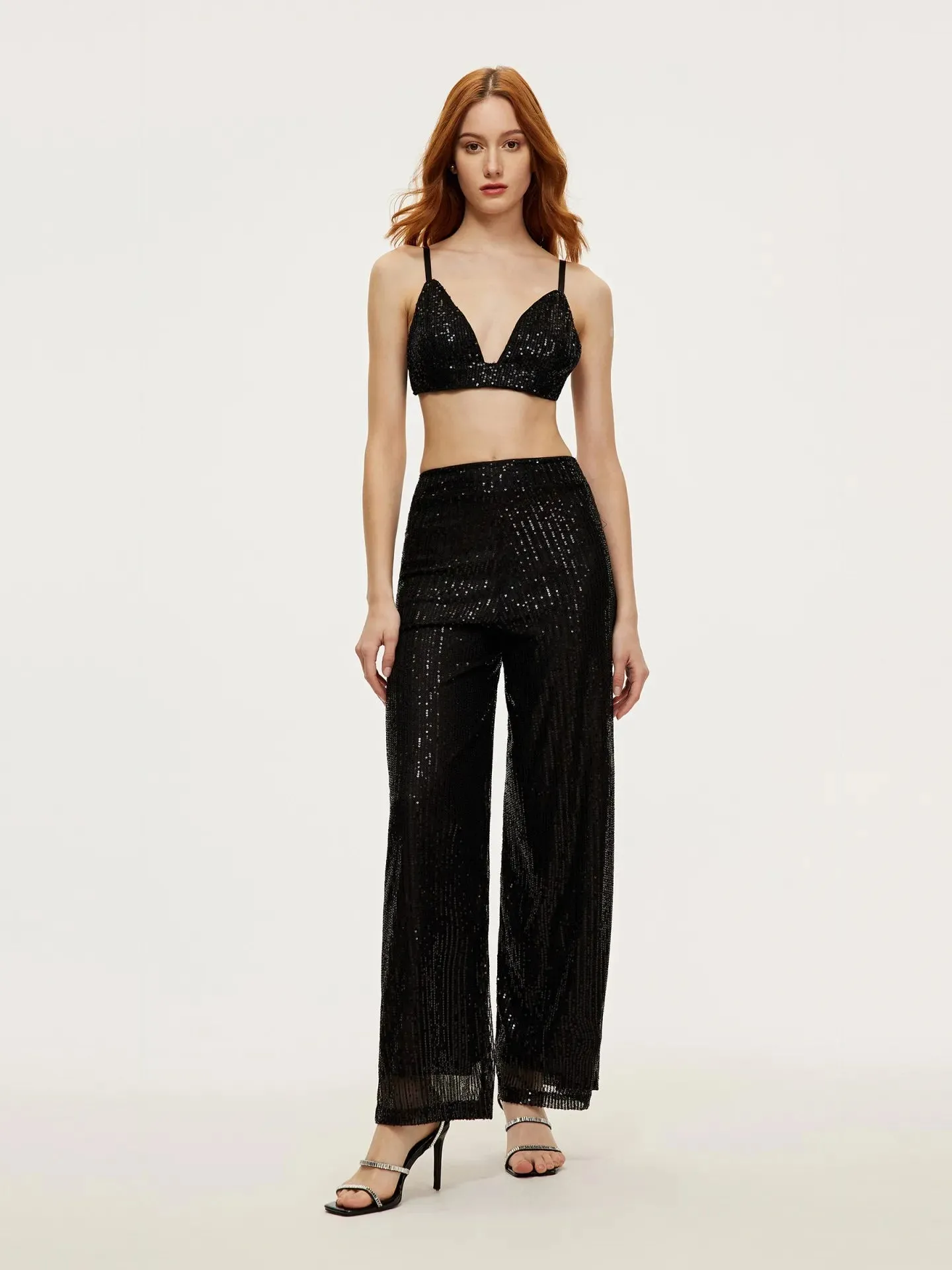 Parien Sequins , Blouse & Pant